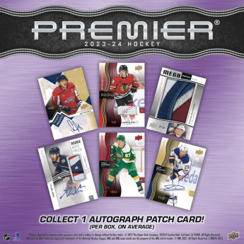 NHL dobozok NHL hokikártyák 2023-24 Upper Deck Premier Hockey Hobby Box