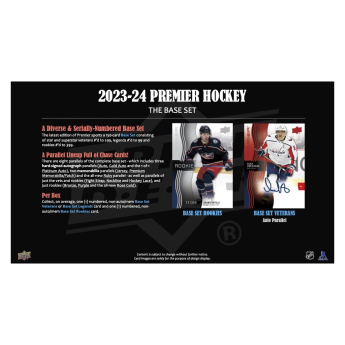 NHL dobozok NHL hokikártyák 2023-24 Upper Deck Premier Hockey Hobby Box