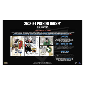 NHL dobozok NHL hokikártyák 2023-24 Upper Deck Premier Hockey Hobby Box