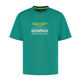 Aston Martin férfi póló Large Logo green F1 Team 2025