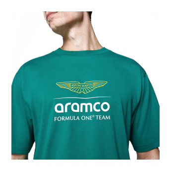 Aston Martin férfi póló Large Logo green F1 Team 2025