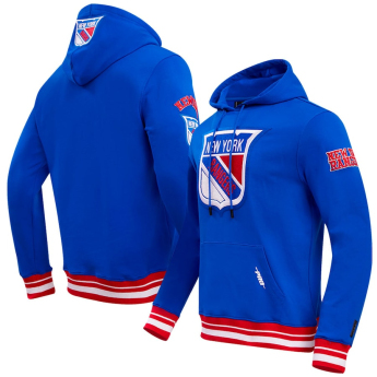 New York Rangers férfi kapucnis pulóver Retro Classic Fleece blue