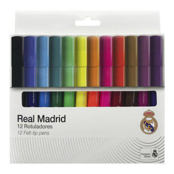 Real Madrid színes filctollak Felt 12 pcs