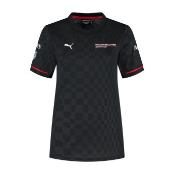 Porsche Motorsport női póló official Teamline Replica black 2025
