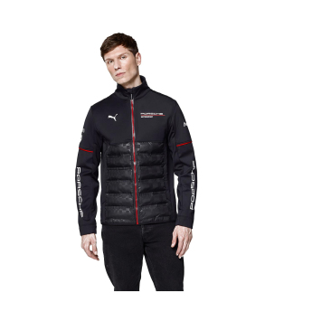 Porsche Motorsport férfi kabát Hybrid official Teamline Replica black 2025