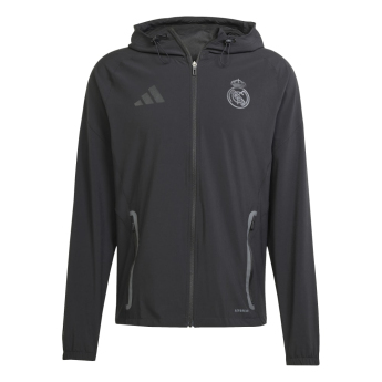 Real Madrid férfi kapucnis kabát Vis Tech Travel black