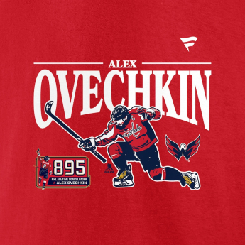 Washington Capitals férfi póló Alex Ovechkin #8  The GR8 Chase Celebration red
