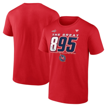 Washington Capitals férfi póló Alex Ovechkin #8 The GR8 Chase Scorer 895 red