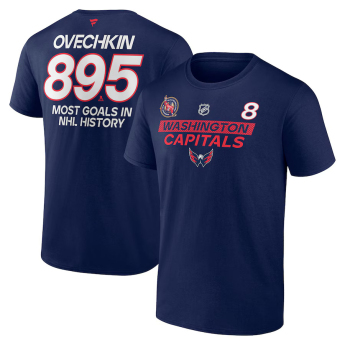 Washington Capitals férfi póló Alex Ovechkin #8 Washington Capitals The GR8 Chase Scorer Name & Number