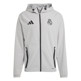 Real Madrid férfi kapucnis kabát Vis Tech Travel grey