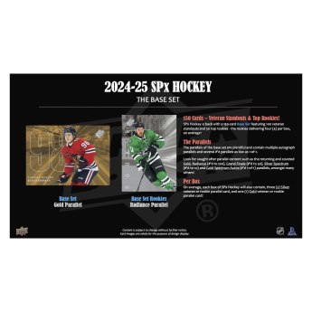 NHL dobozok NHL hokikártyák 2024-25 Upper Deck SPx Hockey Hobby Box
