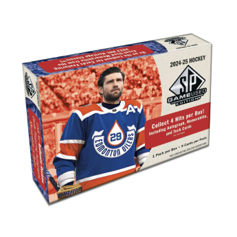 NHL dobozok NHL hokikártyák 2024-25 Upper Deck SP Game Used Hobby Box
