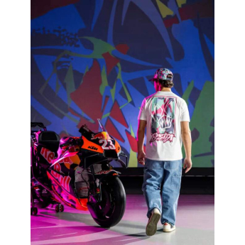 Red Bull KTM férfi póló rider Enea Bastianini white 2025