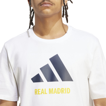 Real Madrid férfi póló Seasonal Graphic white