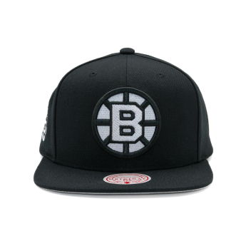 Boston Bruins baseball flat sapka Evergreen Black White Snapback