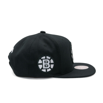 Boston Bruins baseball flat sapka Evergreen Black White Snapback