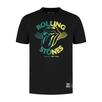 Aston Martin férfi póló Rolling Stones black F1 Team 2025