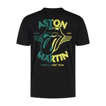 Aston Martin férfi póló Rolling Stones black F1 Team 2025