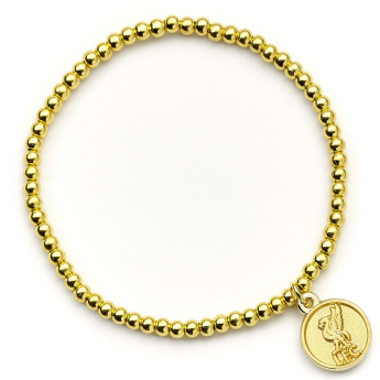 FC Liverpool karkötő Gold Finish Bead