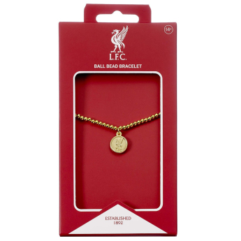 FC Liverpool karkötő Gold Finish Bead