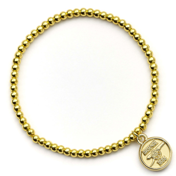 FC Arsenal karkötő Gold Finish Bead