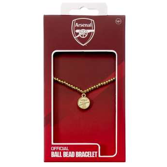 FC Arsenal karkötő Gold Finish Bead