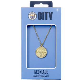 Manchester City nyakpánt Gold Finish Crest Necklace