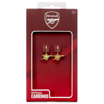 FC Arsenal fülbevaló Gold Finish Cannon Hoop
