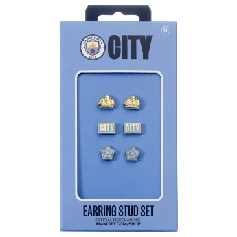Manchester City fülbevaló szett three unique designs