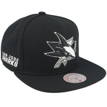 San Jose Sharks baseball flat sapka Evergreen Black White Snapback