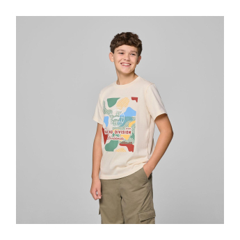 Forma 1 gyerek póló Camo Graphic beige F1 Team 2025
