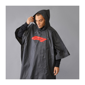 Forma 1 poncsó Logo black F1 Team 2025