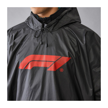 Forma 1 poncsó Logo black F1 Team 2025