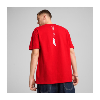 Forma 1 férfi póló Essential Relaxed Logo red F1 Team 2025