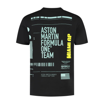 Aston Martin férfi póló GP Miami black F1 Team 2025