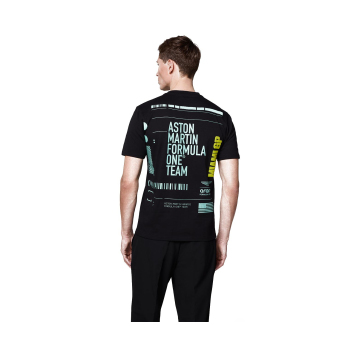 Aston Martin férfi póló GP Miami black F1 Team 2025