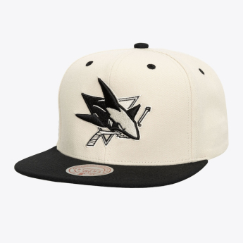 San Jose Sharks baseball flat sapka Evergreen Cream Black Snapback