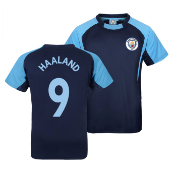 Manchester City gyerek futball mez Navy Haaland