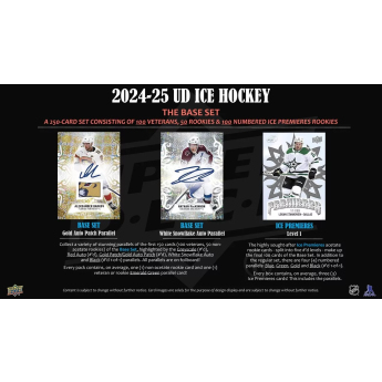 NHL dobozok NHL hokikártyák 2024-25 Upper Deck Ice Hockey Hobby Box