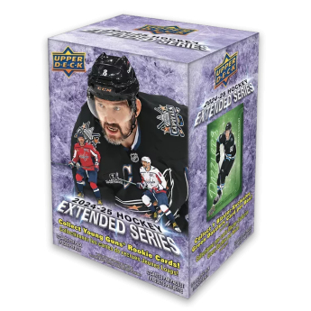 NHL dobozok NHL hokikártyák 2024-25 Upper Deck Extended Series Hockey Blaster Box