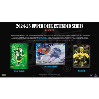 NHL dobozok NHL hokikártyák 2024-25 Upper Deck Extended Series Hockey Blaster Box