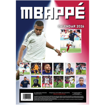 Kylian Mbappé naptár not official KYLIAN MBAPPÉ 2026