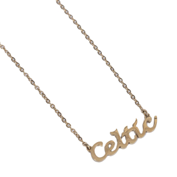 FC Celtic nyakpánt Gold Plated Name Dropper Necklace