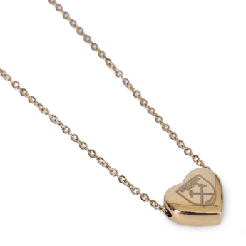 West Ham United nyakpánt Gold Plated Heart Necklace