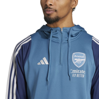 FC Arsenal férfi kapucnis pulóver Track blue