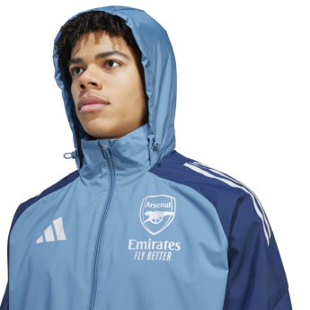 FC Arsenal férfi kapucnis kabát Allweather blue
