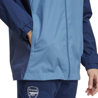 FC Arsenal férfi kapucnis kabát Allweather blue