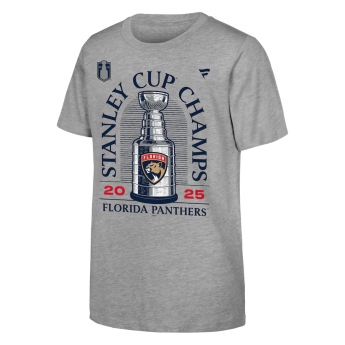 Florida Panthers gyerek póló 2025 Stanley Cup Champions Locker Room gray