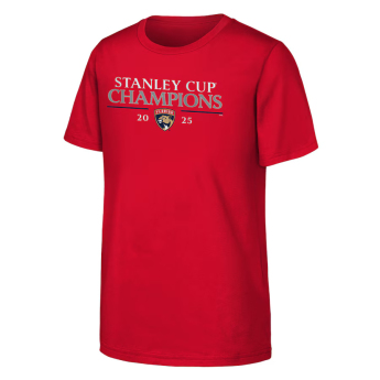 Florida Panthers gyerek póló 2025 Stanley Cup Champions Signature Roster red