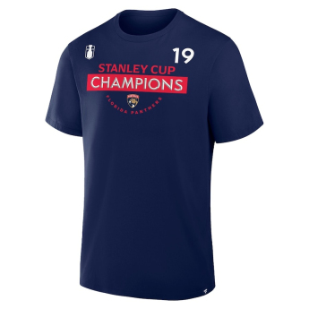Florida Panthers férfi póló 2025 Stanley Cup Champions Name & Number - Matthew Tkachuk #19